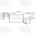 Trialli EMM1404 Nissan Juke (10-) 1.6i основной (алюминизированная сталь)